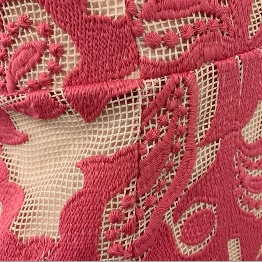 RARE Free People Fully Lined Embroidered Dress Size Small